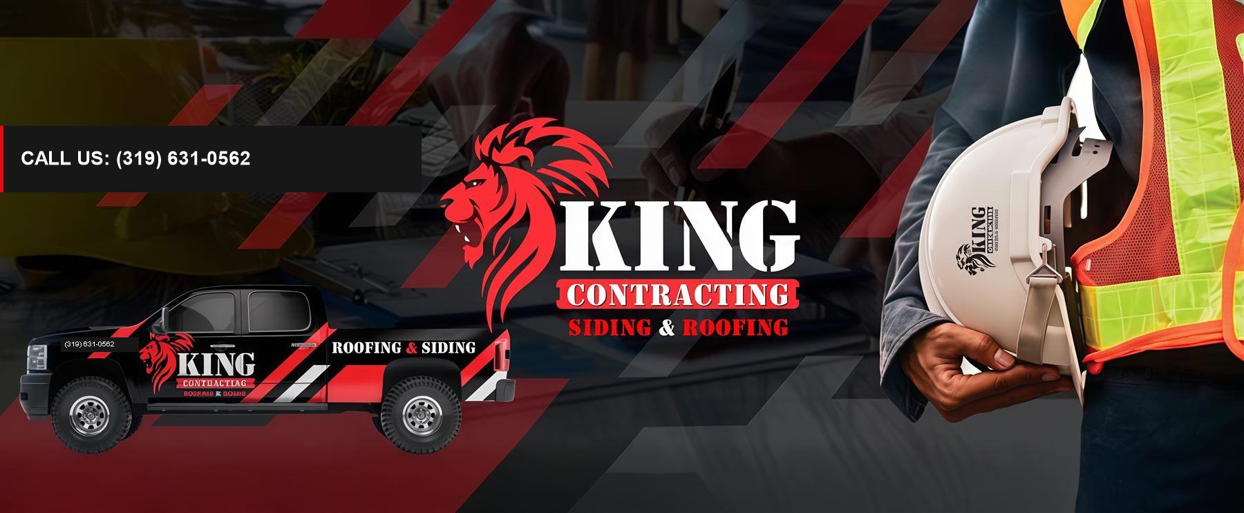 Original King Contracting Roofing and Siding branded banner