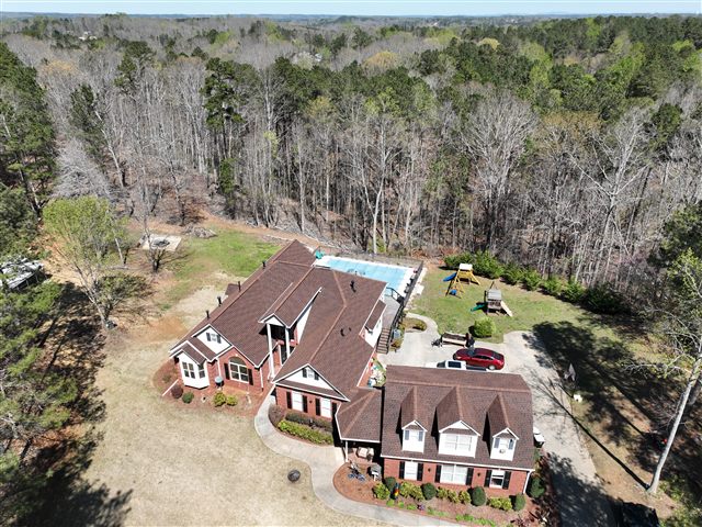 Aerial view of residential roofing work | King Contracting, serving Iowa