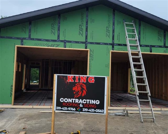 Residential siding project and exterior details | King Contracting, serving Iowa