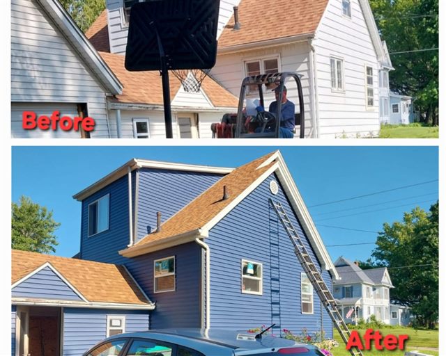 Residential siding project and exterior details | King Contracting, serving Iowa