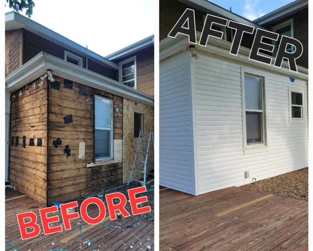 Residential siding project and exterior details | King Contracting, serving Iowa