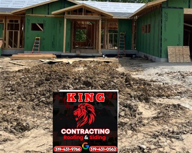 Residential siding project and exterior details | King Contracting, serving Iowa