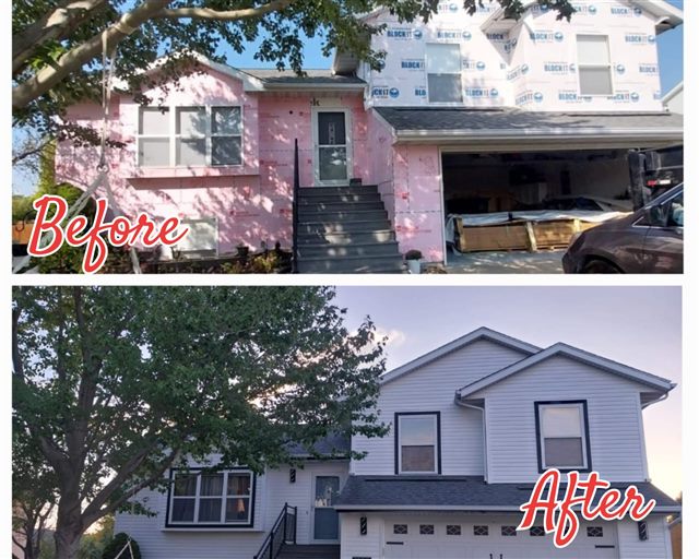 Residential siding project and exterior details | King Contracting, serving Iowa