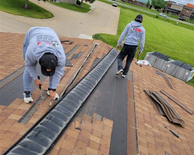 Residential roofing project | King Contracting, serving Iowa
