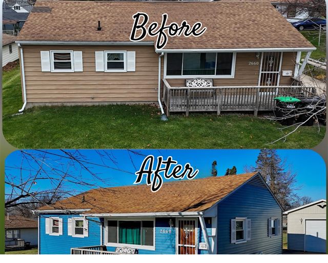 Residential siding project and exterior details | King Contracting, serving Iowa