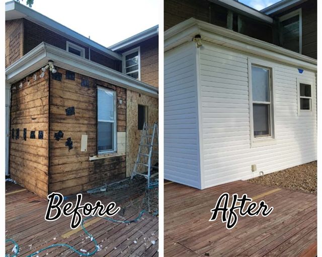 Residential siding project and exterior details | King Contracting, serving Iowa