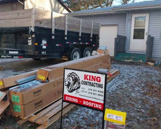 Residential siding project and exterior details | King Contracting, serving Iowa