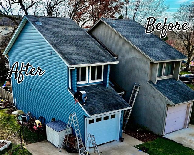 Residential siding project and exterior details | King Contracting, serving Iowa
